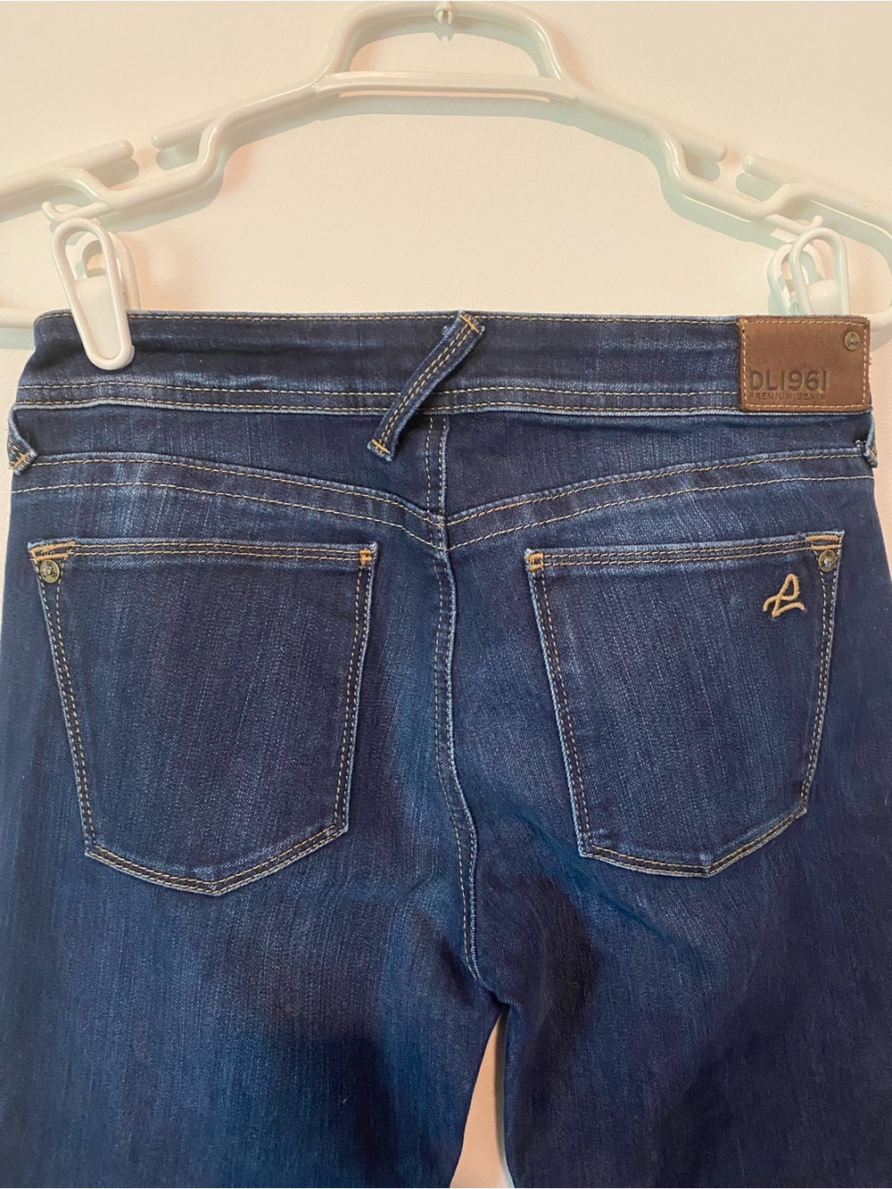 DL1961 Women's Deep Indigo Maternity Skinny Jeans